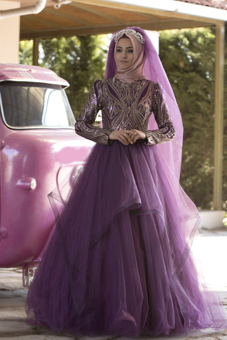 Robe de mariée princesse avec voile en tulle