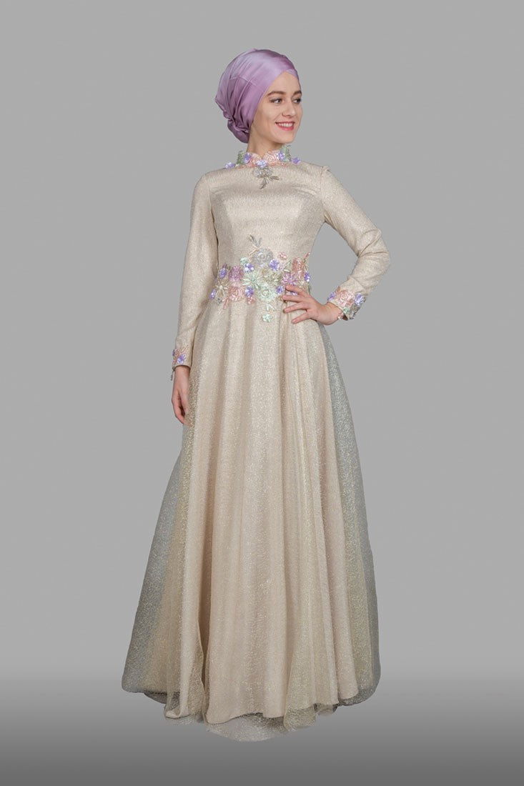 Robe de soirée paillette longue