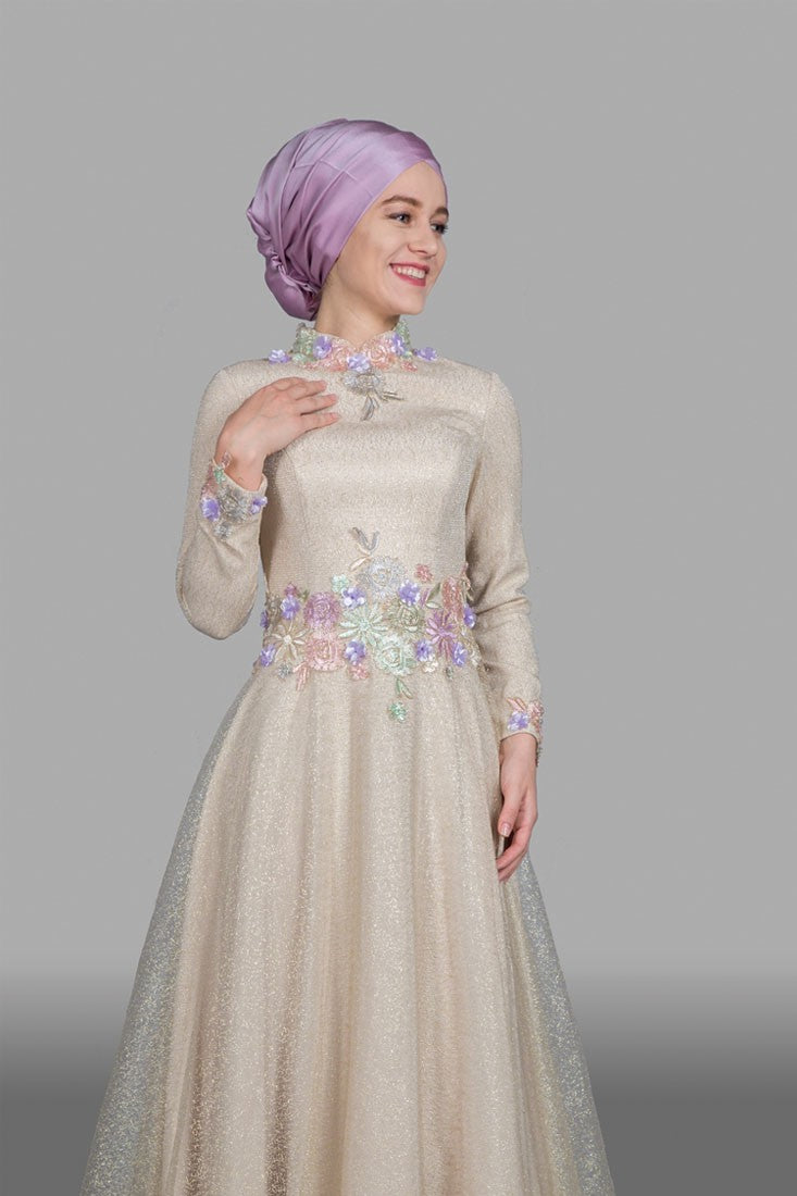 Robe de soirée paillette longue