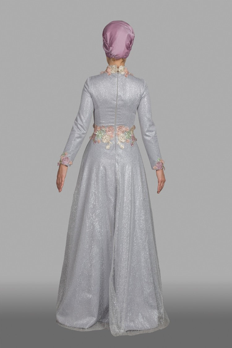 Robe de soirée paillette longue