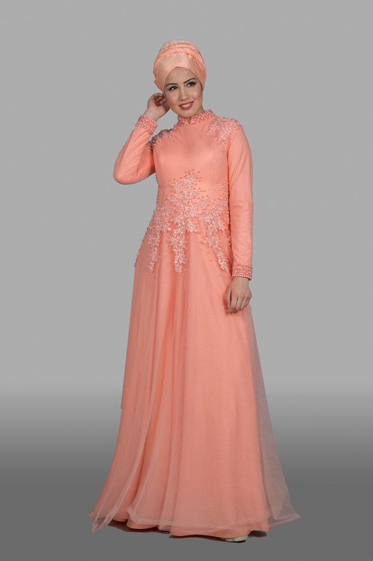 Longue robe de soirée hijab