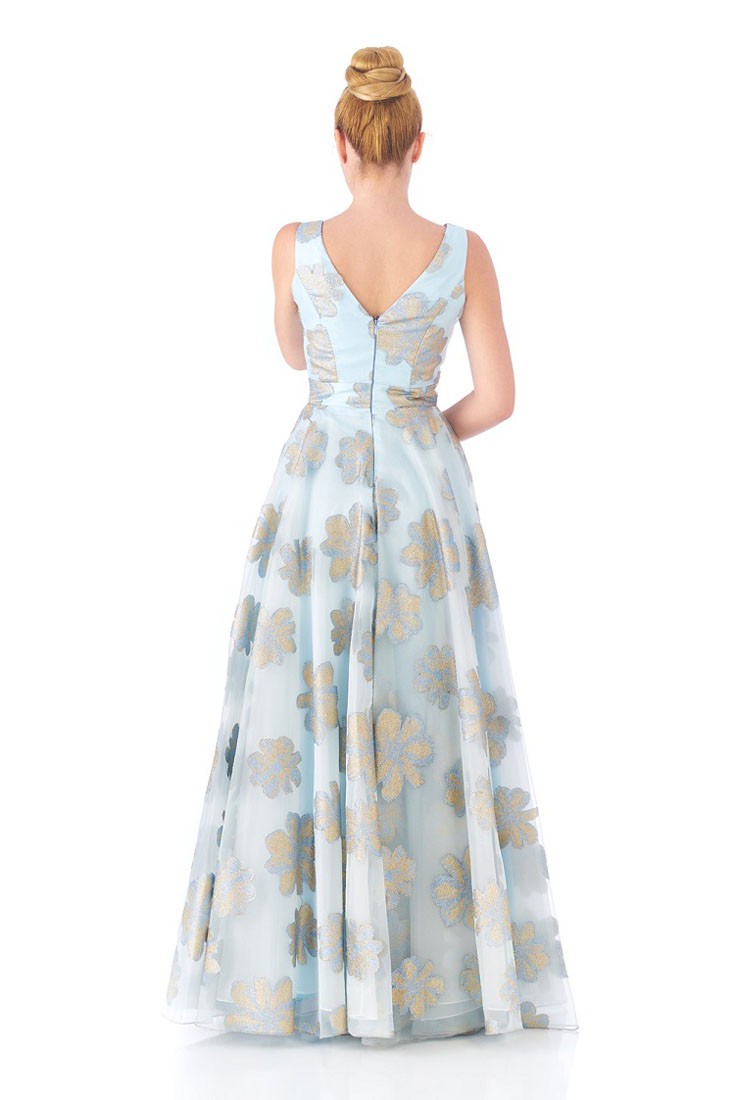 Robe de soirée fleurie