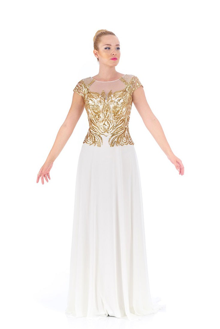 Robe de soirée style empire