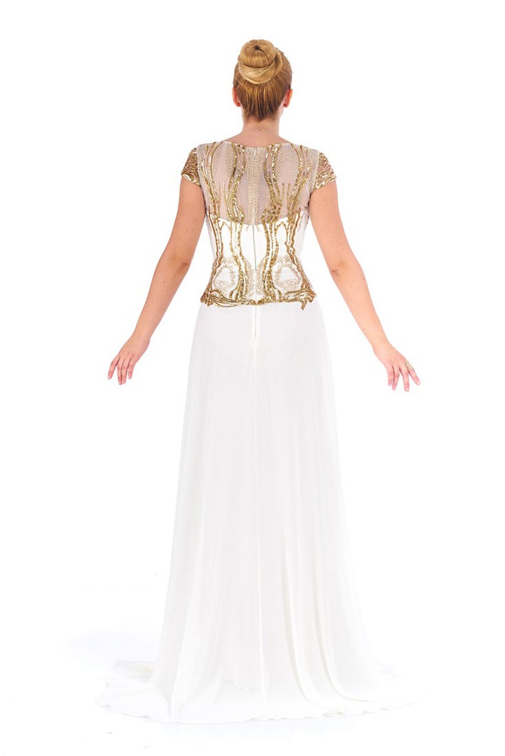 Robe de soirée style empire