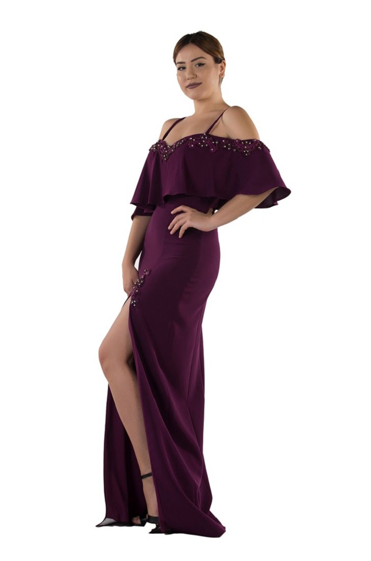 Robe de soirée épaules dénudées