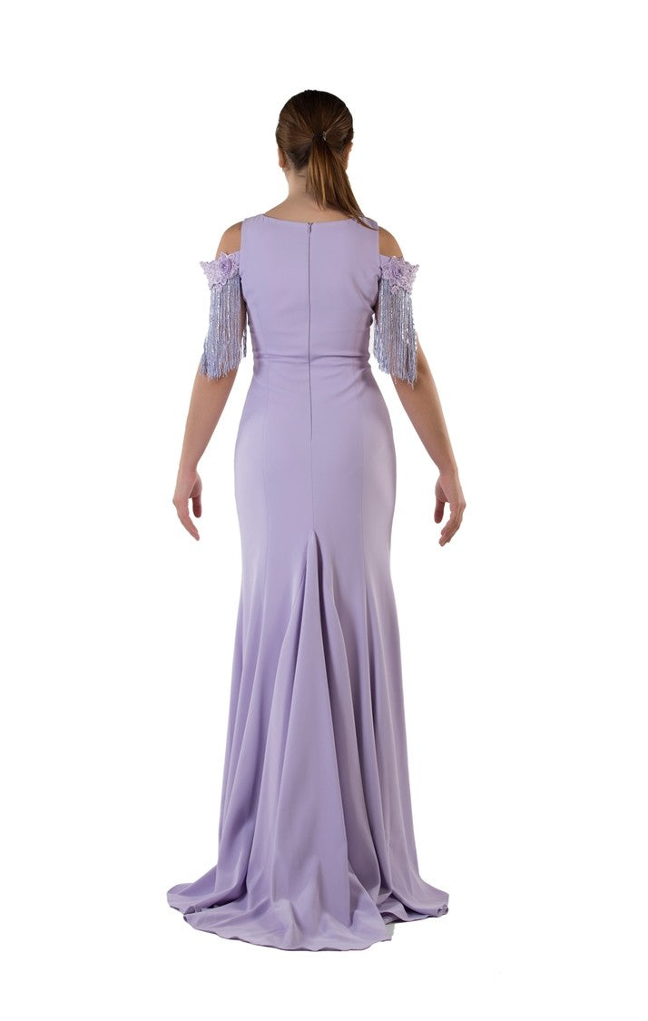 Robe de soiree sirene avec traine