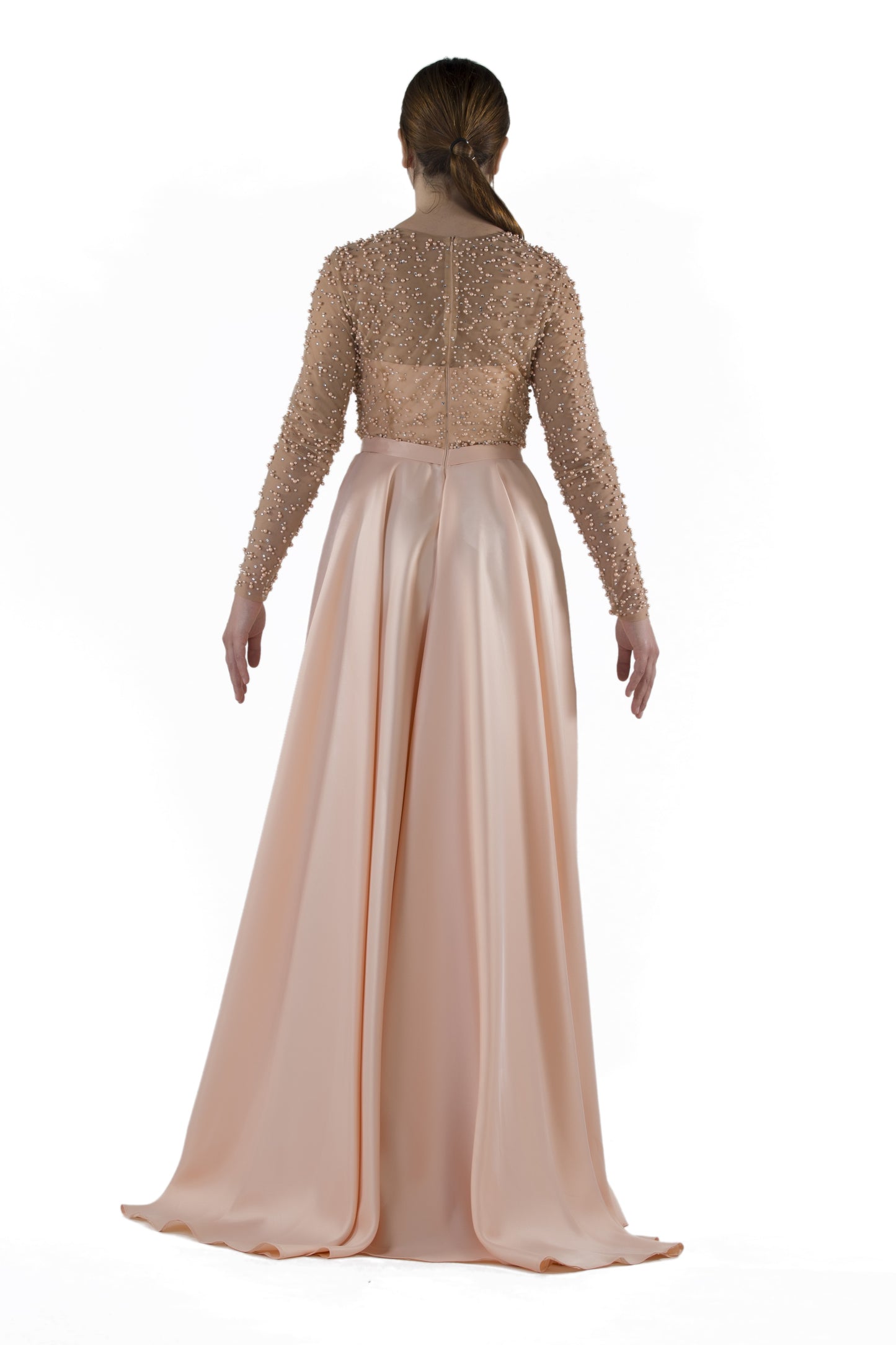 Robe de soirée avec perles