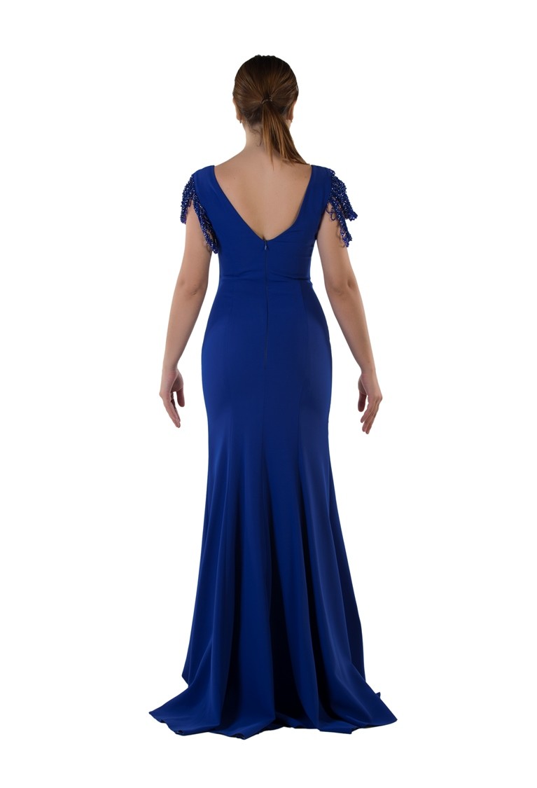 Robe de soirée avec fente