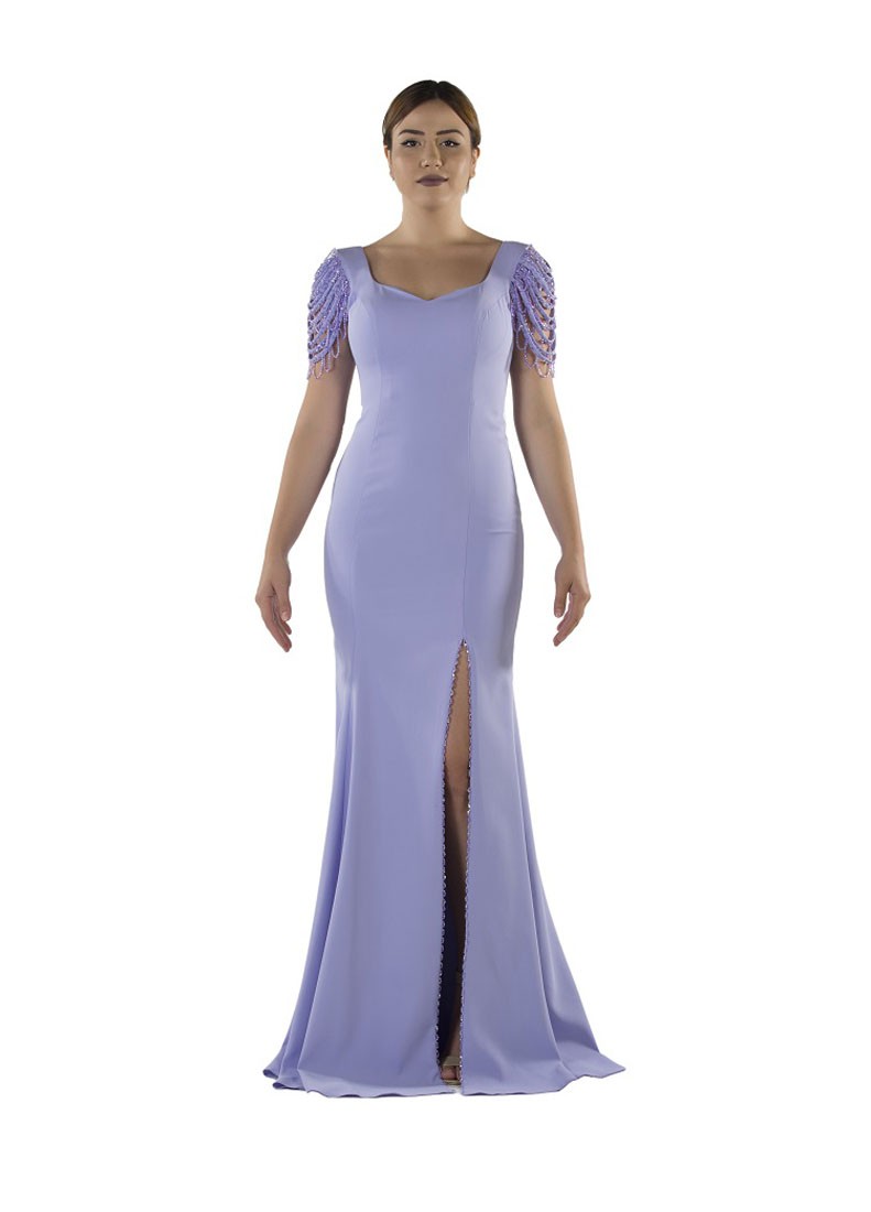 Robe de soirée avec fente