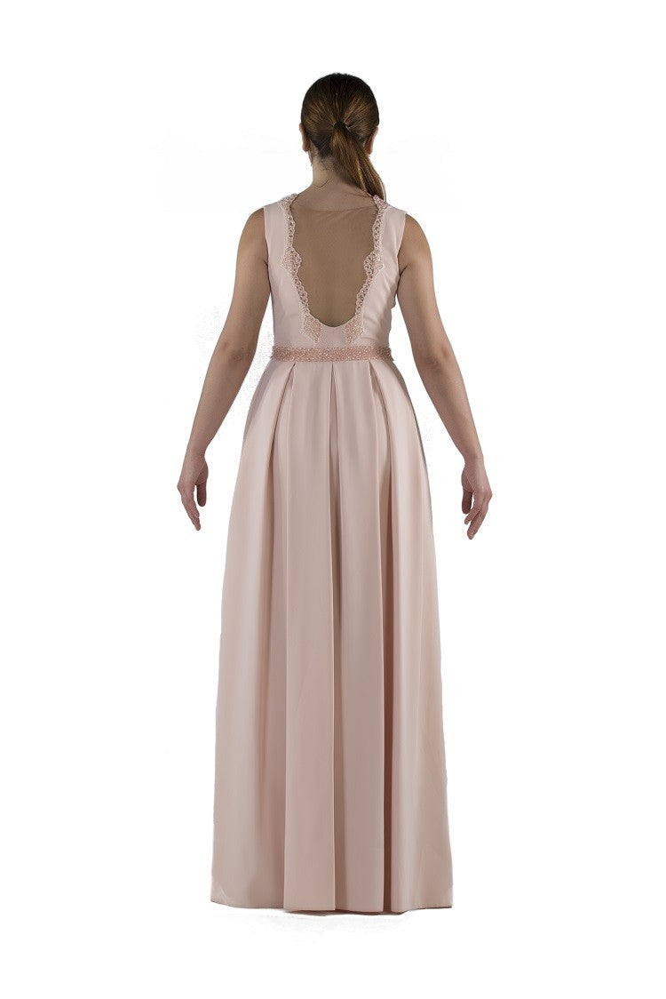 Robe de soirée ceinture bijoux