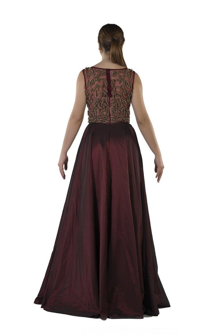 Robe de soirée perles et strass
