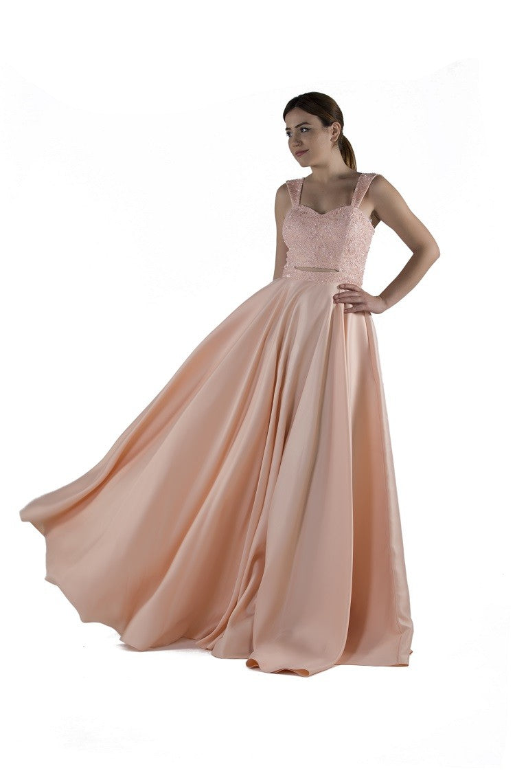 Robe de soirée princesse avec bretelles