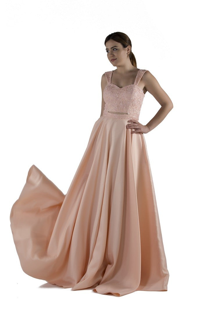Robe de soirée princesse avec bretelles