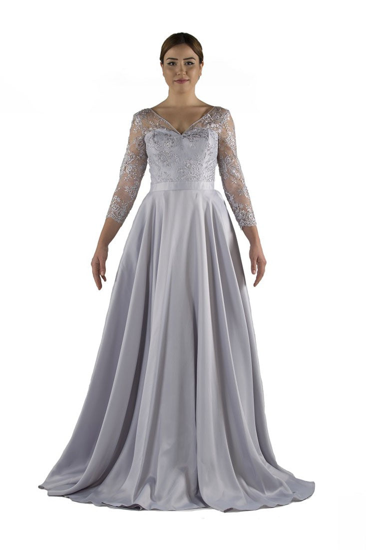 Robe princesse avec dentelle pailletée