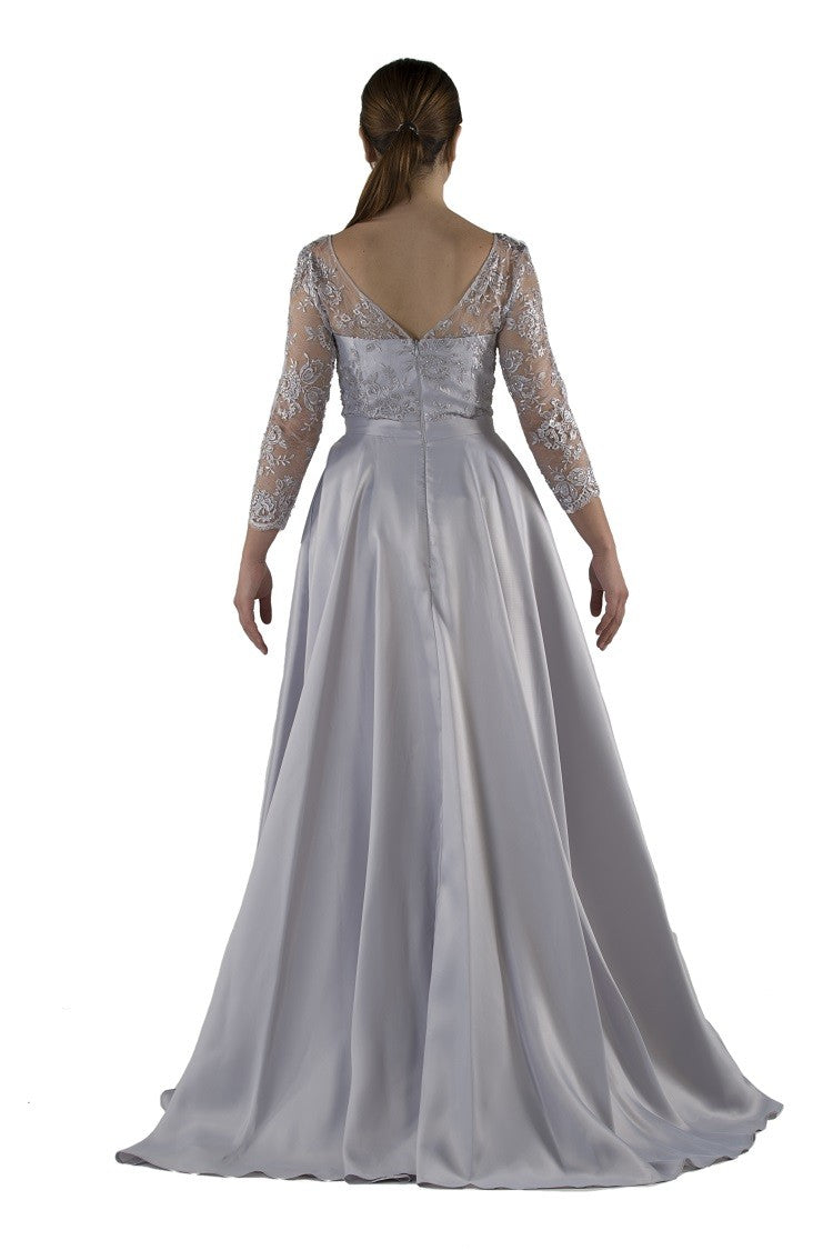 Robe princesse avec dentelle pailletée