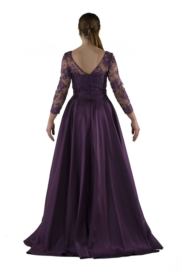 Robe princesse avec dentelle pailletée