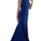 Robe de soirée longue bleu
